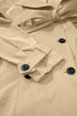 'Sagebloom' Buttoned Long Sleeve Trench Coat - Celes Fashion
